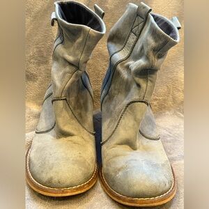 Sundance Denim leather Cowgirl boots to wear with summer dresses!